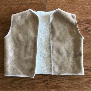 TatumLexi Rose Gold Sherpa Vest